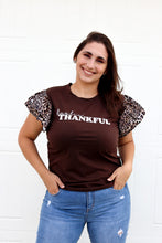 Load image into Gallery viewer, FEELING THANKFUL TOP IN BROWN
